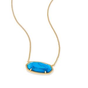 Kendra Scott Aqua Howlite Delaney Necklace
